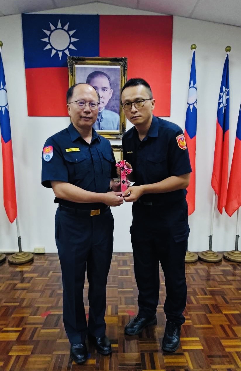 北突堤中隊警員賴柏宇順利考取警大學士班二年制技術系行政警察學系
